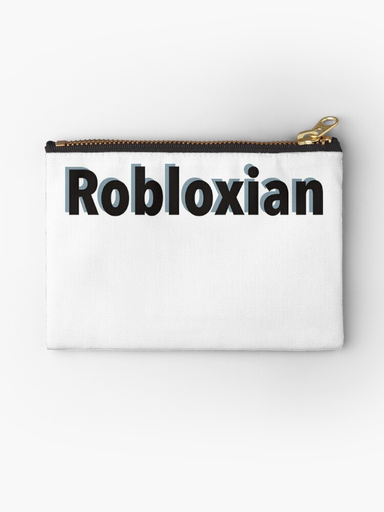 Roblox T Shirt For Kids And Adults Girls Boys Gaming Zipper Pouch By Zomocreations Redbubble - black and white robloxing roblox