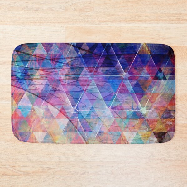 Item preview, Pastel Blue and Red Triangle Pattern on Grimy Swirling Texture designed and sold by IncrediVFX.