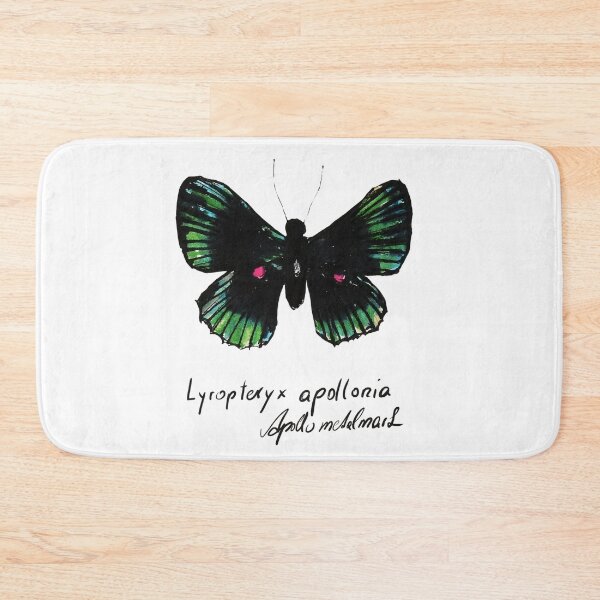 Item preview, Green butterfly Lyropteryx apollonia designed and sold by Barbara Baumann Illustration.