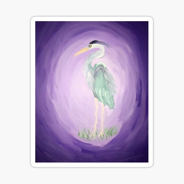 Blue Heron Sticker