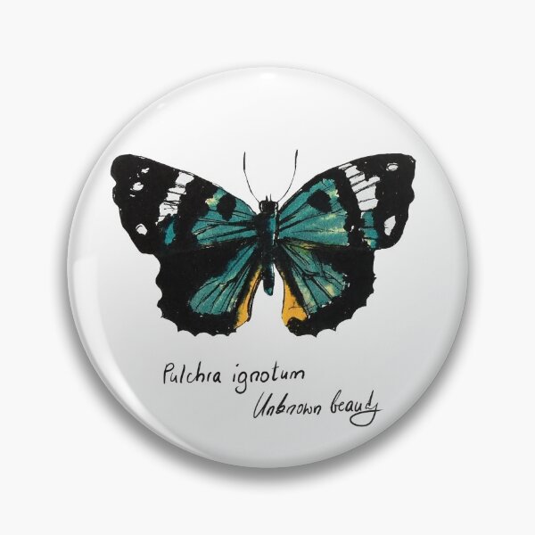 Item preview, Green butterfly Pulchra ignotum designed and sold by Barbara Baumann Illustration.