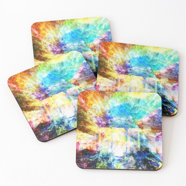 Artikelvorschau, Colorful Rainbow Geometric Pattern on Detailed Grooved Surface entworfen und verkauft von IncrediVFX.