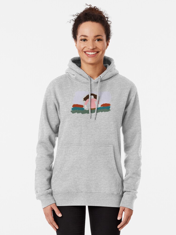 Madchen Mit Der Langen Braunen Haarzeichnung Hoodie Von Vannaweb Redbubble