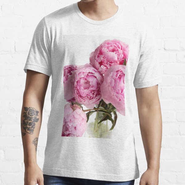 Gorgeous Pink Peonies T Shirt For Sale By Newburyboutique Redbubble Pink Flower 5962