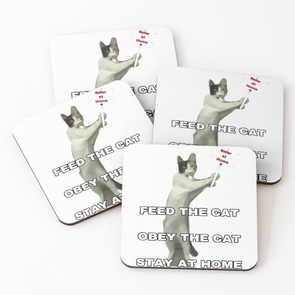 Item preview, Cats says STAY AT HOME designed and sold by PrissyMarie.