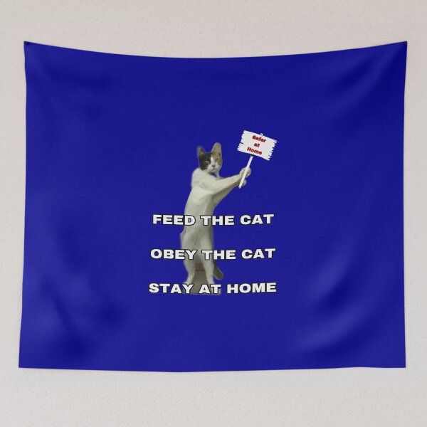 Item preview, Cats says STAY AT HOME designed and sold by PrissyMarie.
