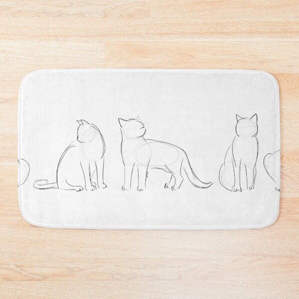 Item preview, Contornos del gato designed and sold by Barbara Baumann Illustration.