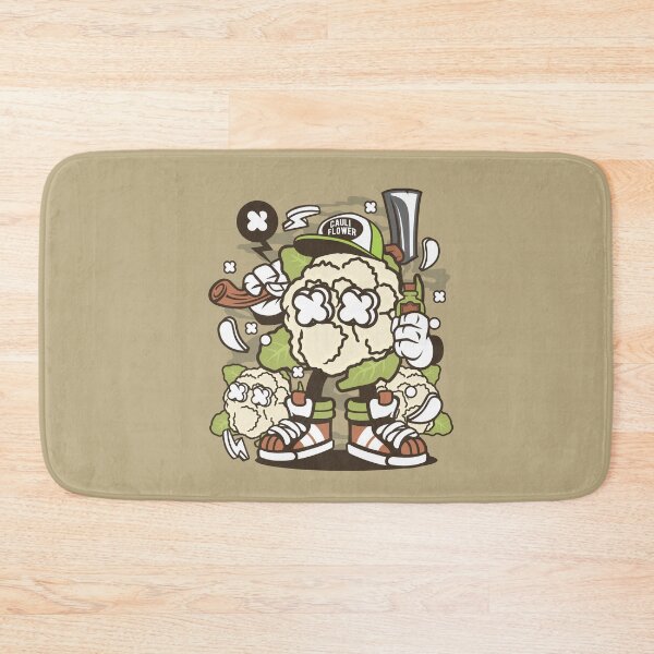 Item preview, Cauliflower Cartoon Character - Fun illustration for people who like things a little crazy! designed and sold by Nickelparis.