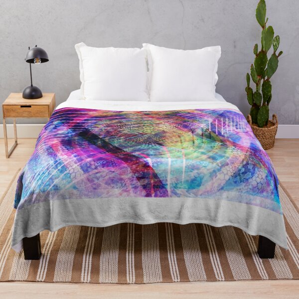 Item preview, Meditation and Wavy Blue and Pink Geometric Fractal Shapes designed and sold by IncrediVFX.