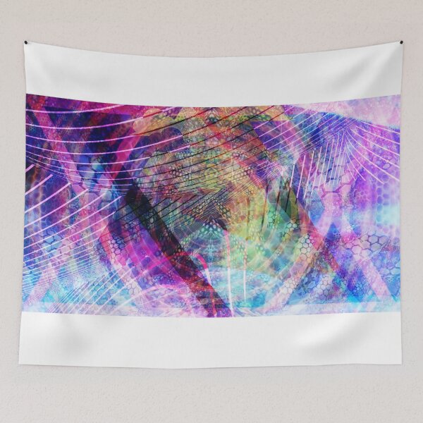 Item preview, Meditation and Wavy Blue and Pink Geometric Fractal Shapes designed and sold by IncrediVFX.