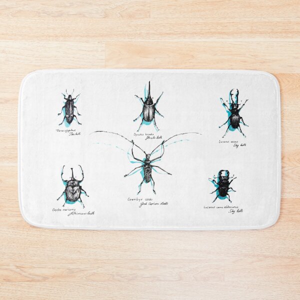 Item preview, beetles designed and sold by Barbara Baumann Illustration.