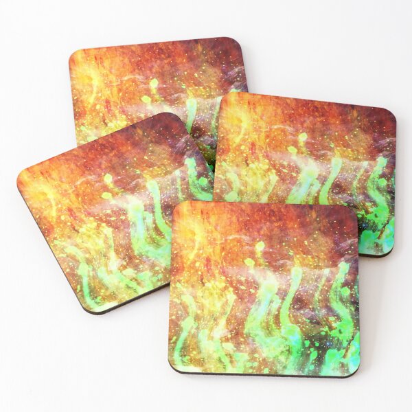 Item preview, Incredible Wavy Bendy Light Pillars on Multicolored Dusty Backdrop designed and sold by IncrediVFX.