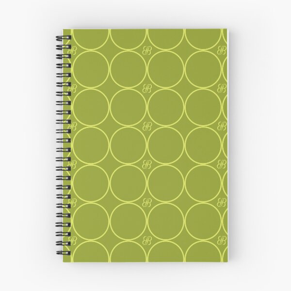 Item preview, BB Logo Circle Pattern Lime Green on Moss Green designed and sold by ByJezie.