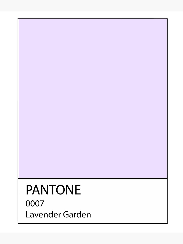 "Lavender Pantone" Mounted Print for Sale by lealani Redbubble