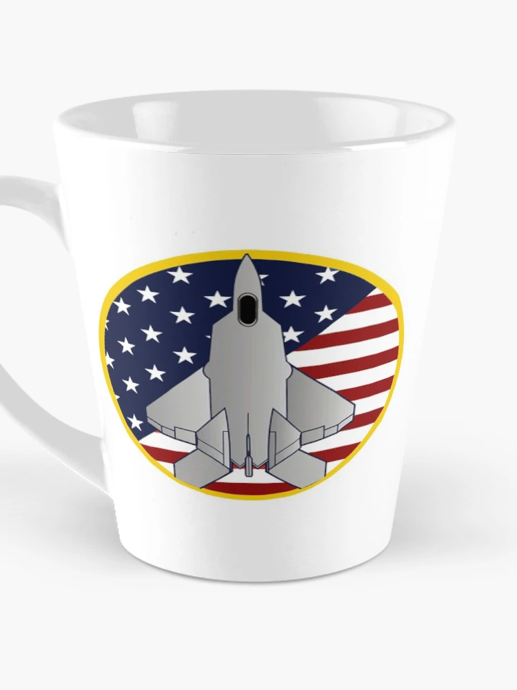 Thumbnail 3 of 4, Coffee Mug, F-22 Raptor Logo designed and sold by Nikki SpaceStuffPlus.