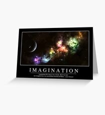 Imagination: Inspirational Quote and Motivational Poster Greeting Card