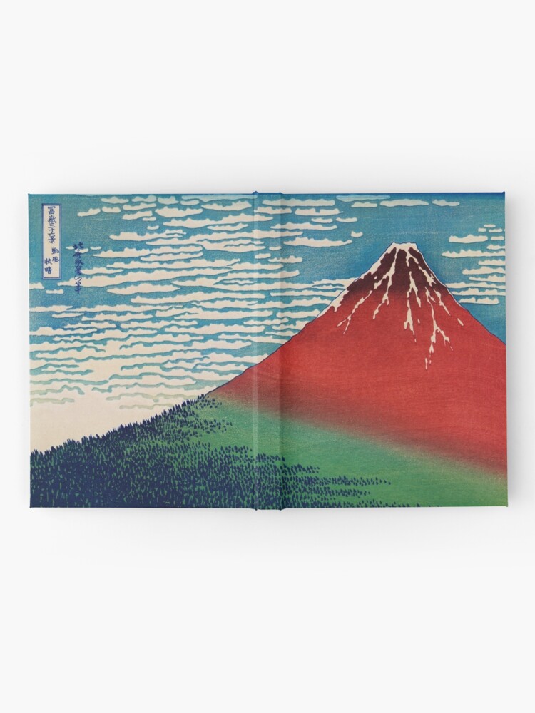 Fine Wind Clear Morning By Katsushika Hokusai Meaning Shower Below A Summit Hardcover Journal By Carlosgonca Redbubble