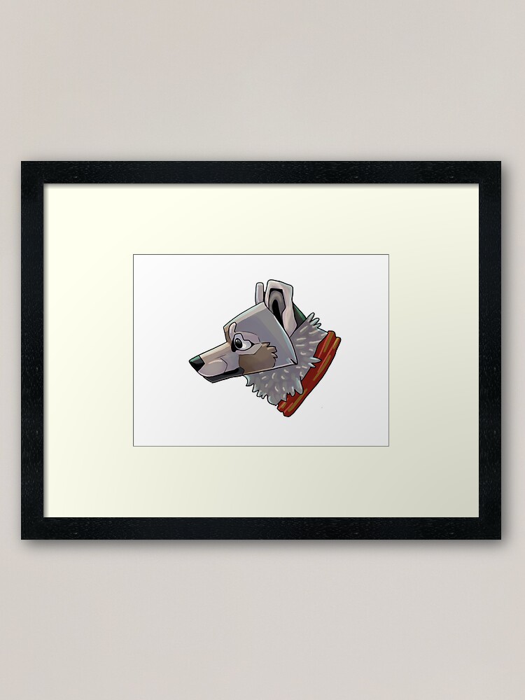 Minecraft Dog Framed Art Print By Rainetherabbit Redbubble