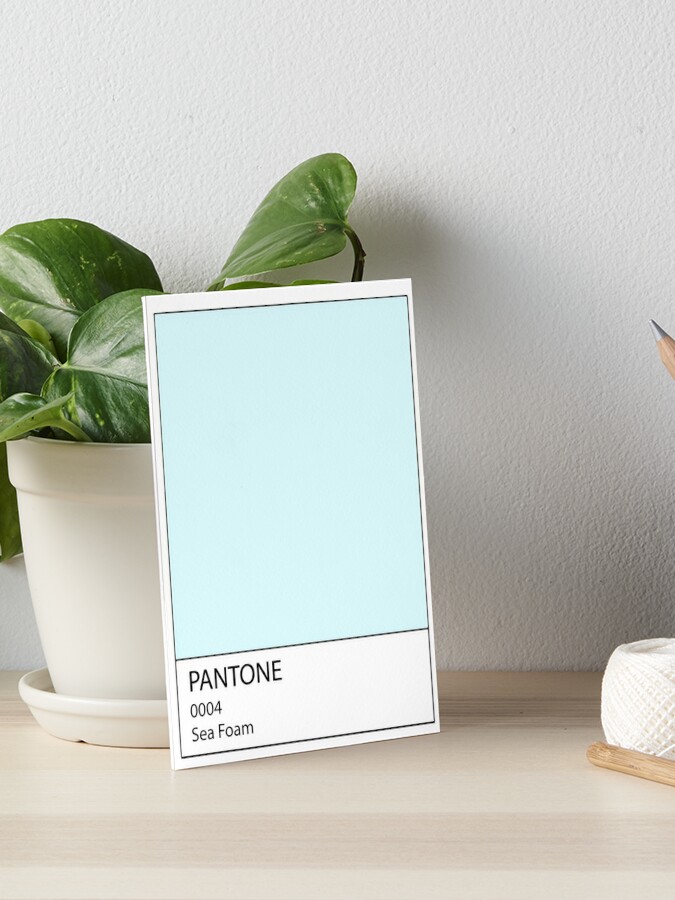 Pastel blue pantone color swatch | Art Board Print