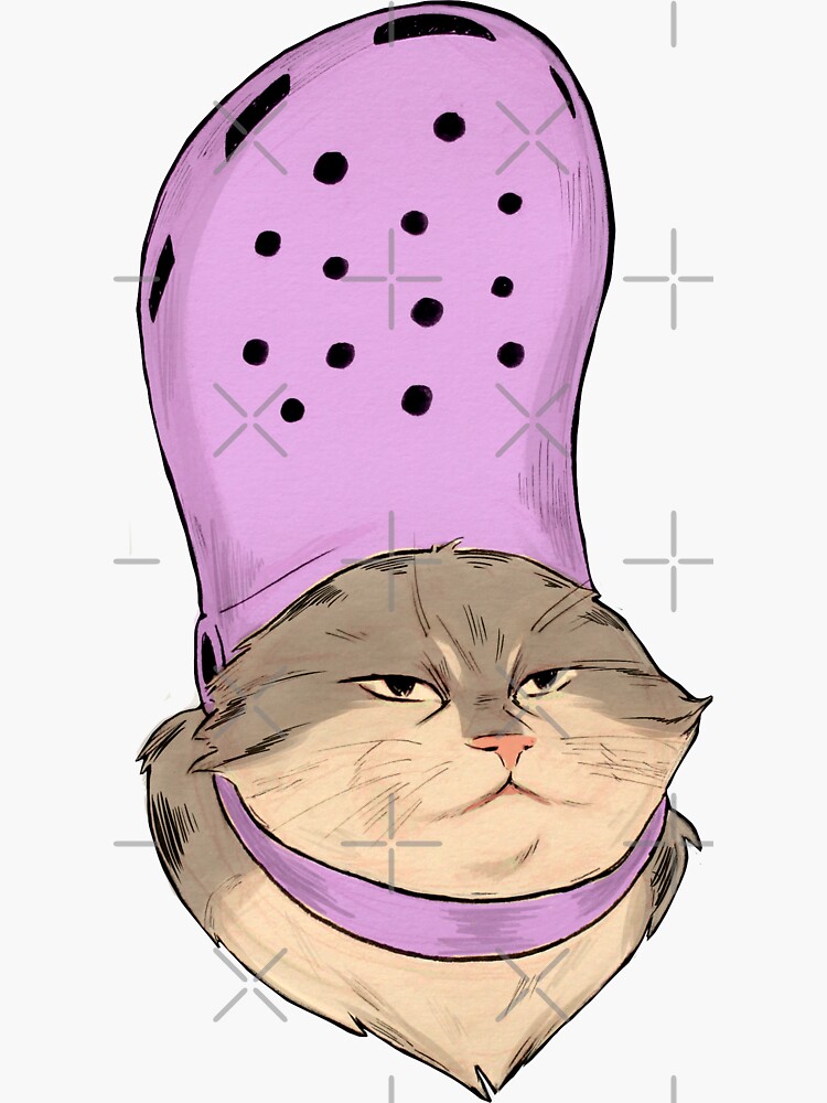 cat & dog crocs meme Sticker for Sale by Carina Jade