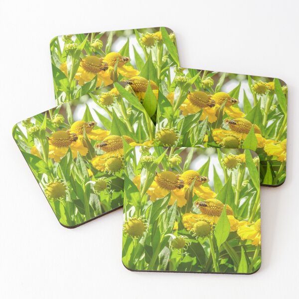 Item preview, Honey bee pollinating over sunflower  designed and sold by RezieMart.