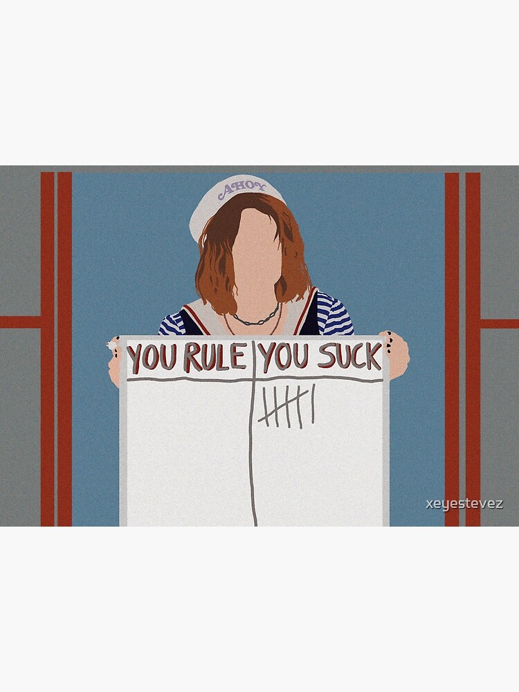 Póster «Robin Buckley Scoops Ahoy Stranger things» de xeyestevez