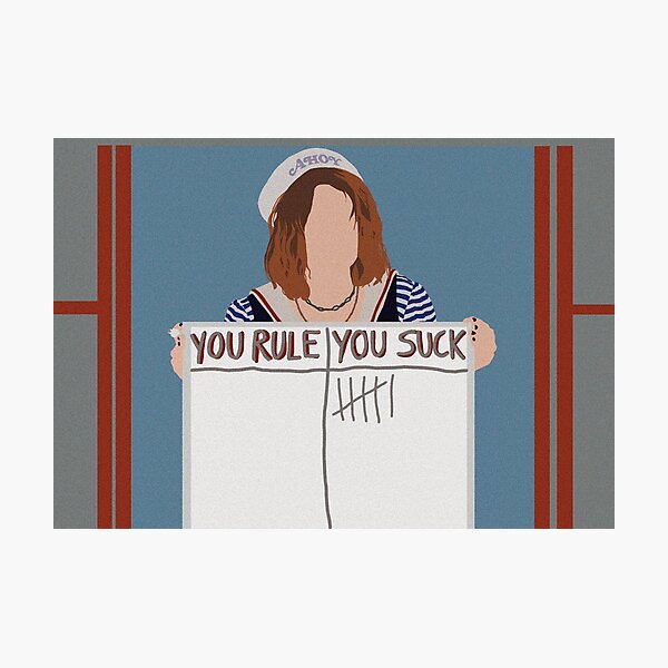 Robin Buckley - Scoops Ahoy - Stranger things Photographic Print