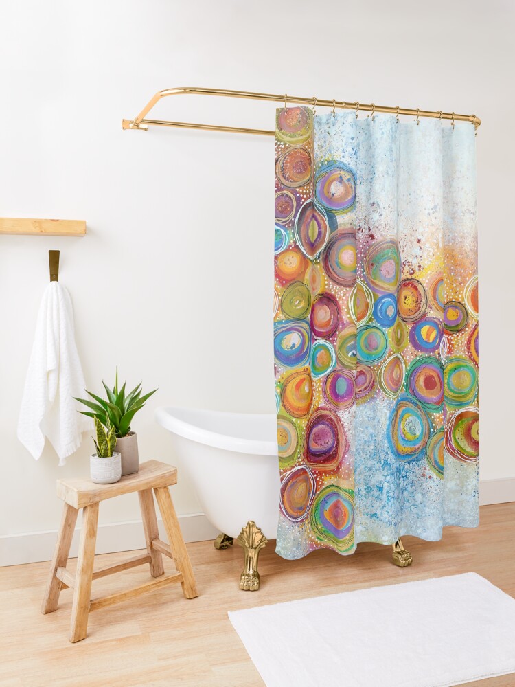 Alternate view of A Garden Shower Curtain