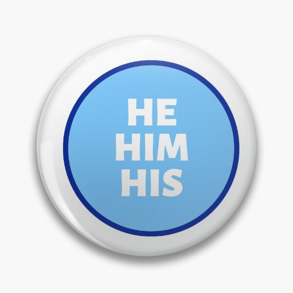 Item preview, Pronoun sticker (He, Him, His) designed and sold by hstevens5.