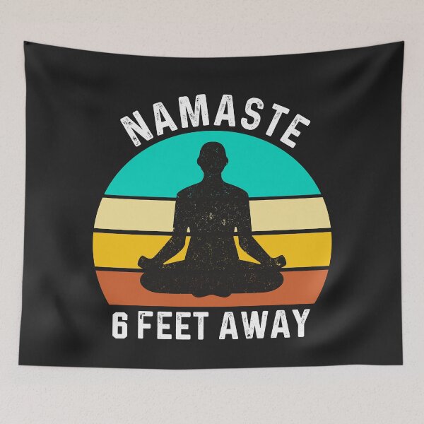 Item preview, Namastay 6 Feet Away #1 designed and sold by SalahBlt.