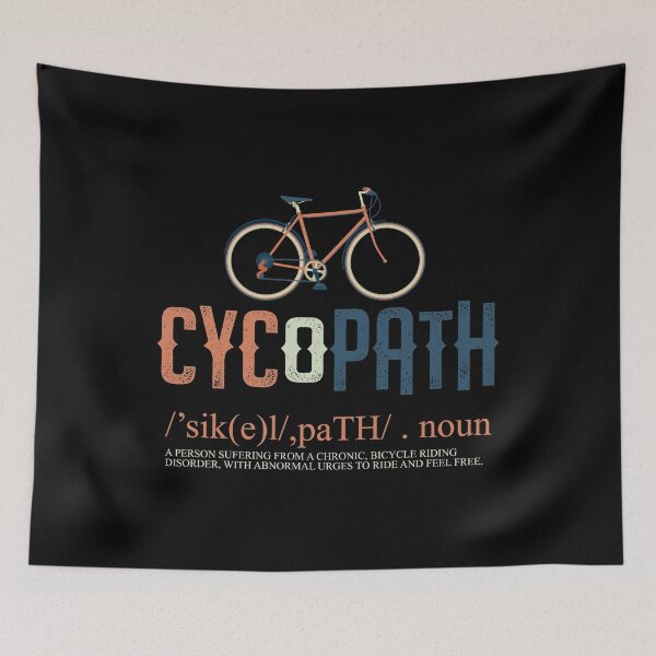 Artikelvorschau, Cycopath Cyclist Bicycle Biking Cycling entworfen und verkauft von haselshirt.