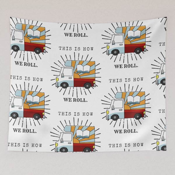 Item preview, This Is How We Roll BookMobile Librarian designed and sold by Lillian Grace.