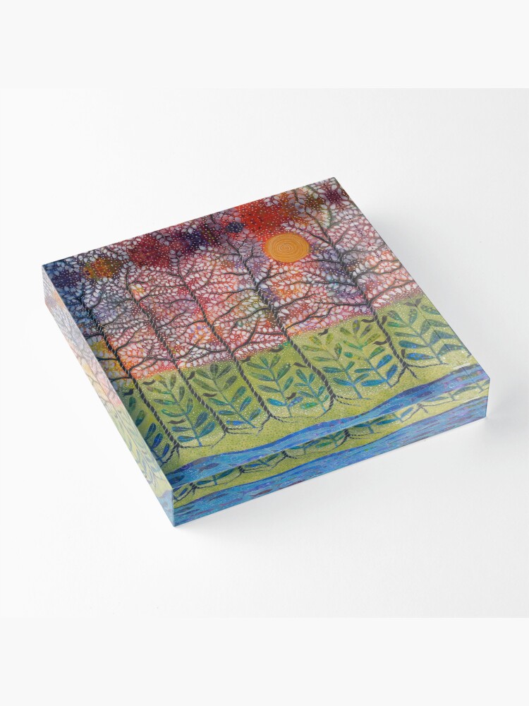 Alternate view of "Love is Energetic" Acrylic Block