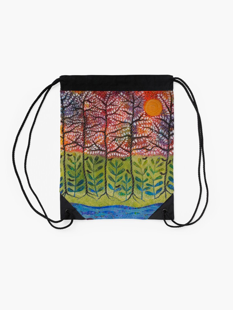 Alternate view of "Love is Energetic" Drawstring Bag
