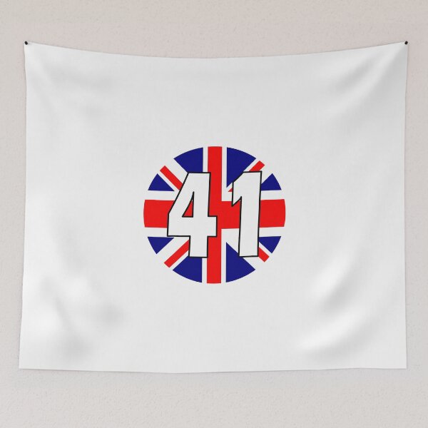 Item preview, UK flag with number 41 - forty one designed and sold by AllShirts21.