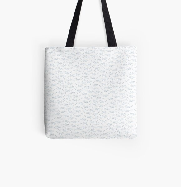Blaue Rosen Allover-Print Tote Bag