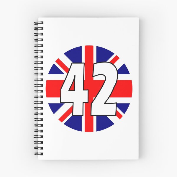 Item preview, UK flag with number 42 - forty two designed and sold by AllShirts21.