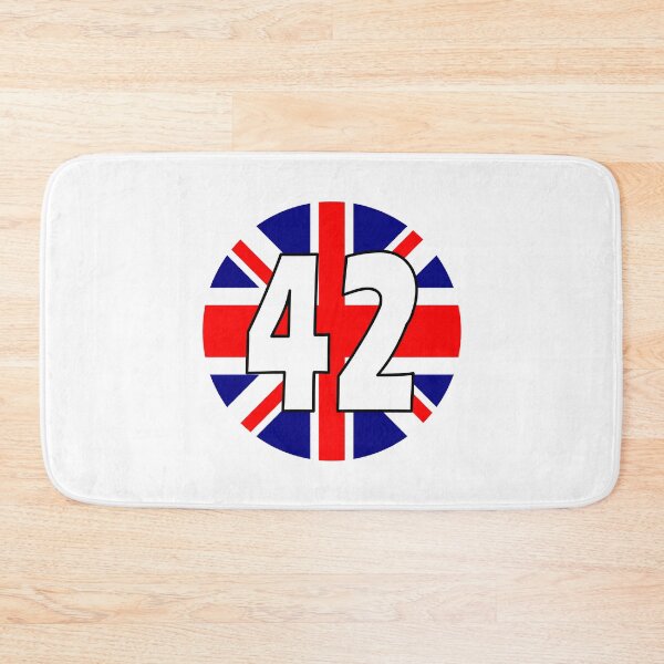 Artikelvorschau, Britische Flagge mit der Nummer 42 - zweiundvierzig entworfen und verkauft von AllShirts21.