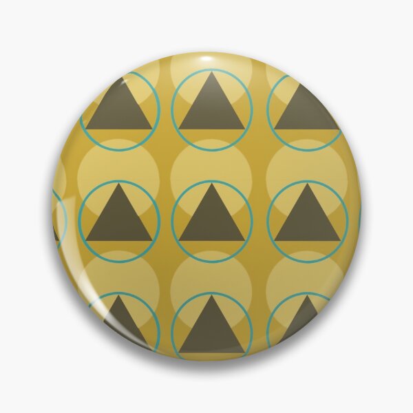 Item preview, Retro Kakhi and mustard retro triangles and circles designed and sold by Clara’s.