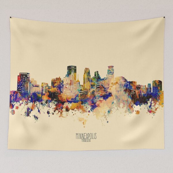 Item preview, minneapolis skyline designed and sold by BekimART2.