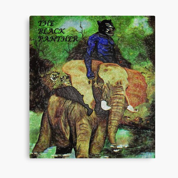 The Black Panther - Adventure in the Kongo (Unique Art) Canvas Print