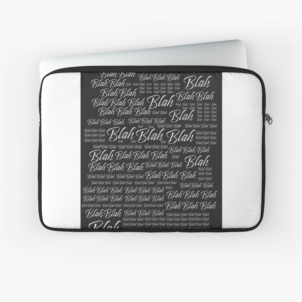 White Type Blah Blah Blah Ipad Case Skin By Drawbey Redbubble