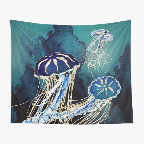 Metallic Jellyfish III Tapestry