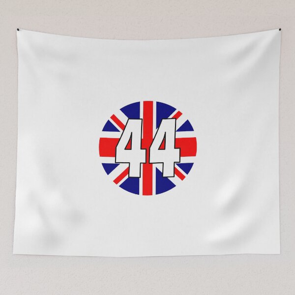 Item preview, UK flag with number 44 - forty four designed and sold by AllShirts21.