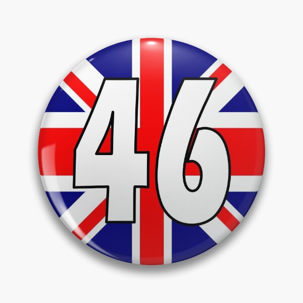Item preview, UK flag with number 46 - forty six designed and sold by AllShirts21.