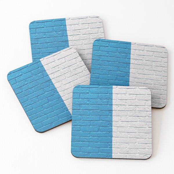 Item preview, Brick wall - blue and white designed and sold by Tania Guzmán.