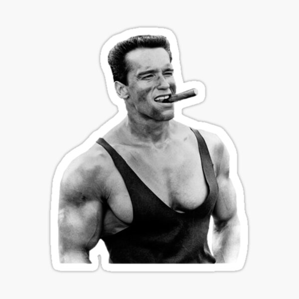 Arnold Schwarzenegger Cigar Sticker