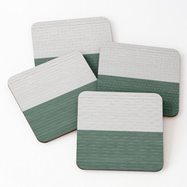 Item preview, Wall brick - white and green designed and sold by Tania Guzmán.