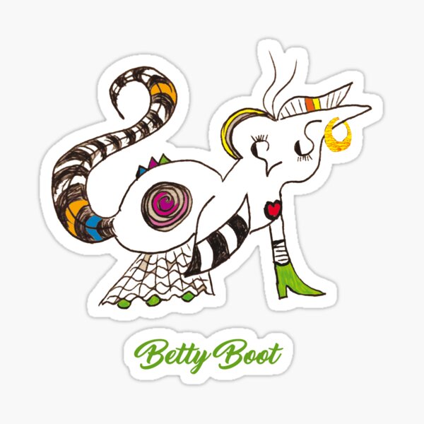 Betty Boot Sticker
