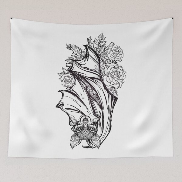 Item preview, bat and flower designed and sold by calvin  jack.
